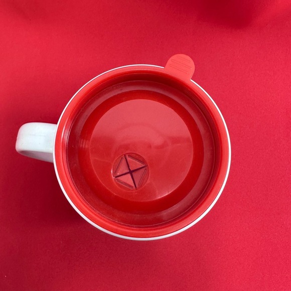 Vintage Texaco Pup Cup Dalmatian Dog Firefighter Hat Coffee‎ Mug with Lid - Picture 8 of 10